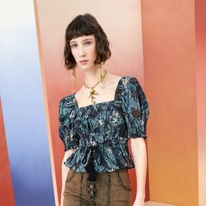 Ulla Johnson Batik print Blouse size 4